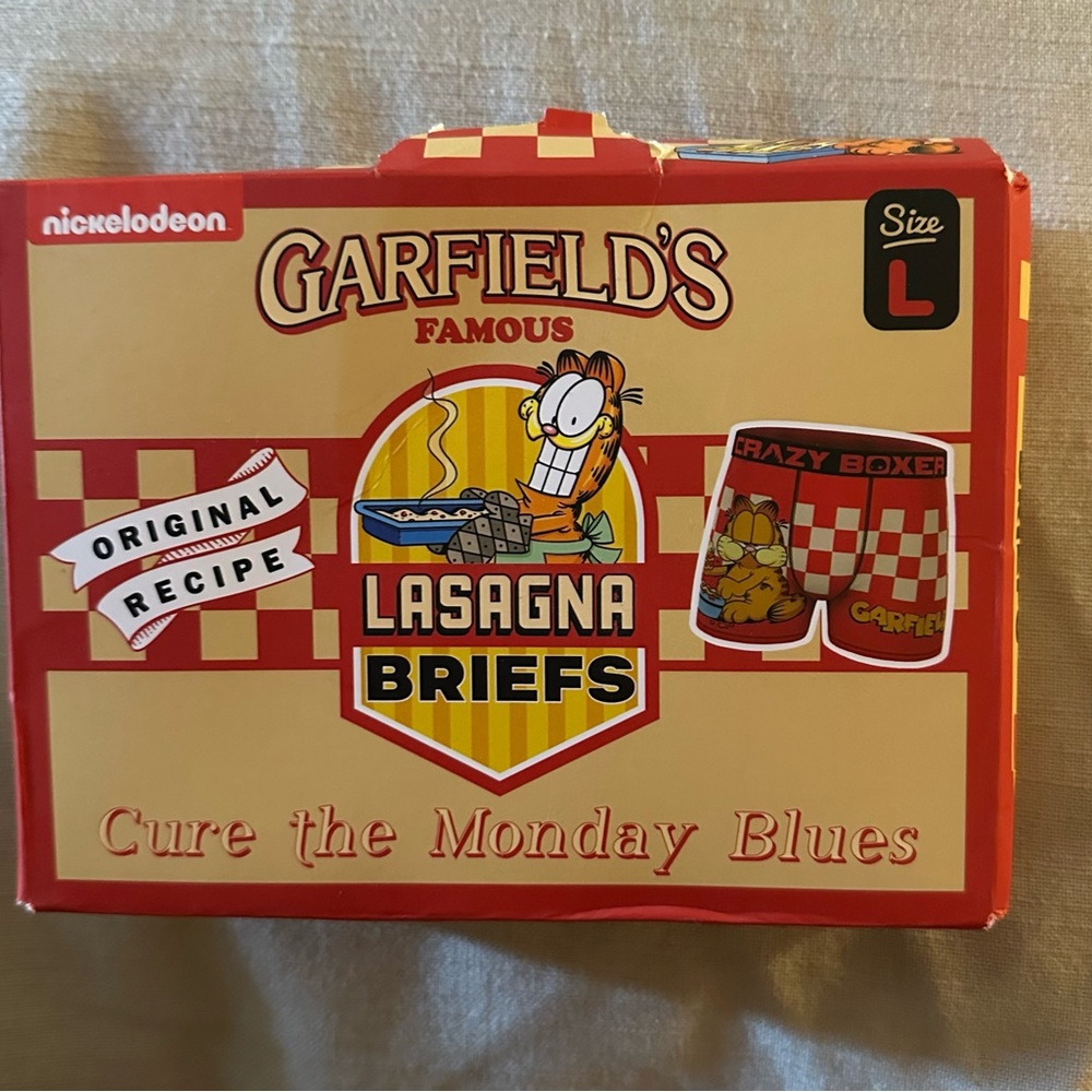Nickelodeon Garfield's Lasagna Briefs - Red